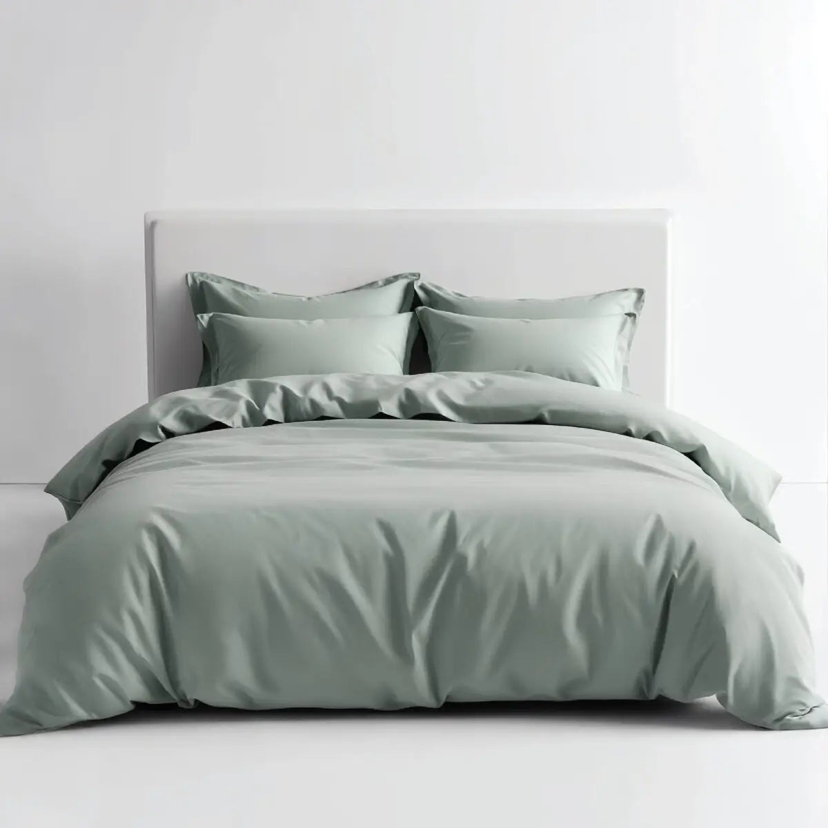 מצעים 100% כותנה סאטן בצבע ירוק מרווה