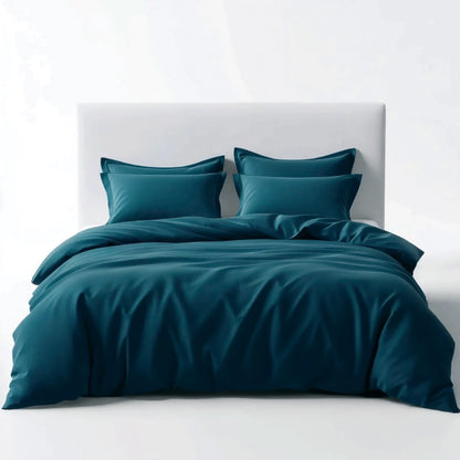 מצעים 100% כותנה סאטן בצבע טורקיז עמוק