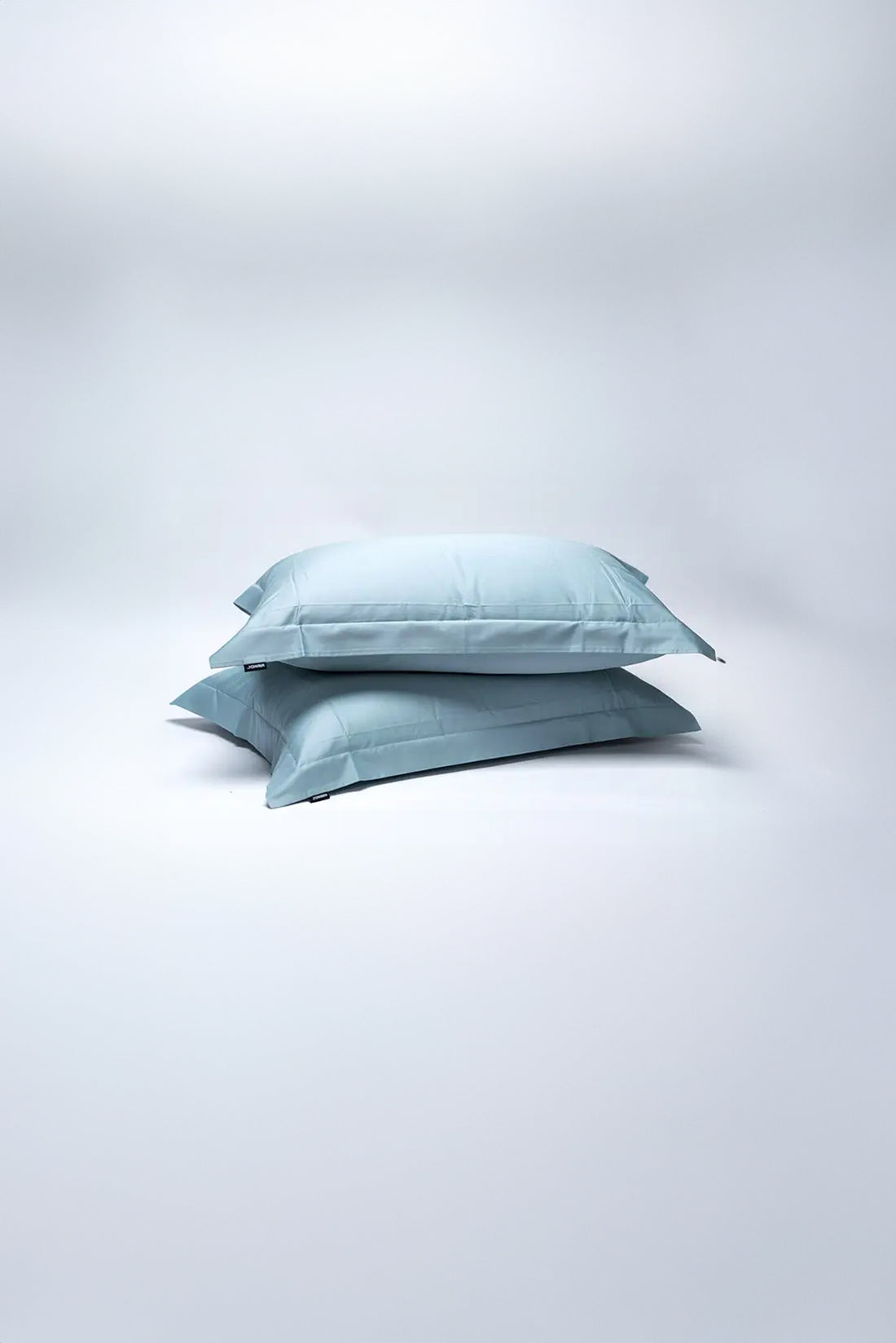 מצעים 100% כותנה סאטן בצבע כחול בהיר מעושן