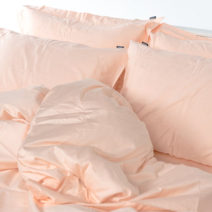 מצעים 100% כותנה סאטן בצבע אפרסק