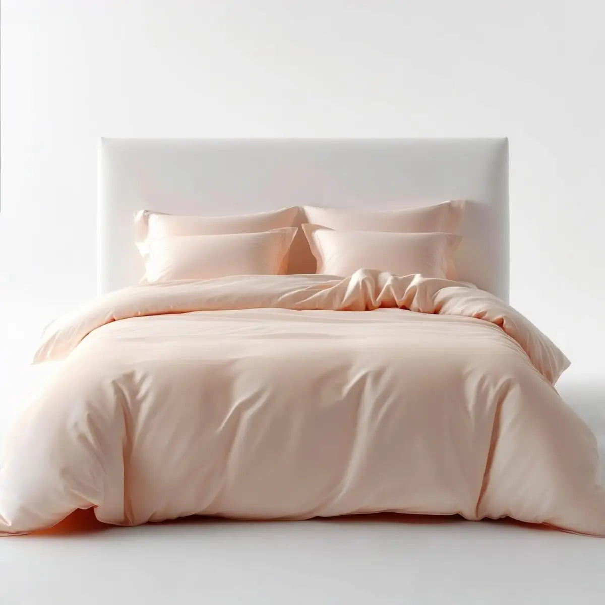 מצעים 100% כותנה סאטן בצבע אפרסק