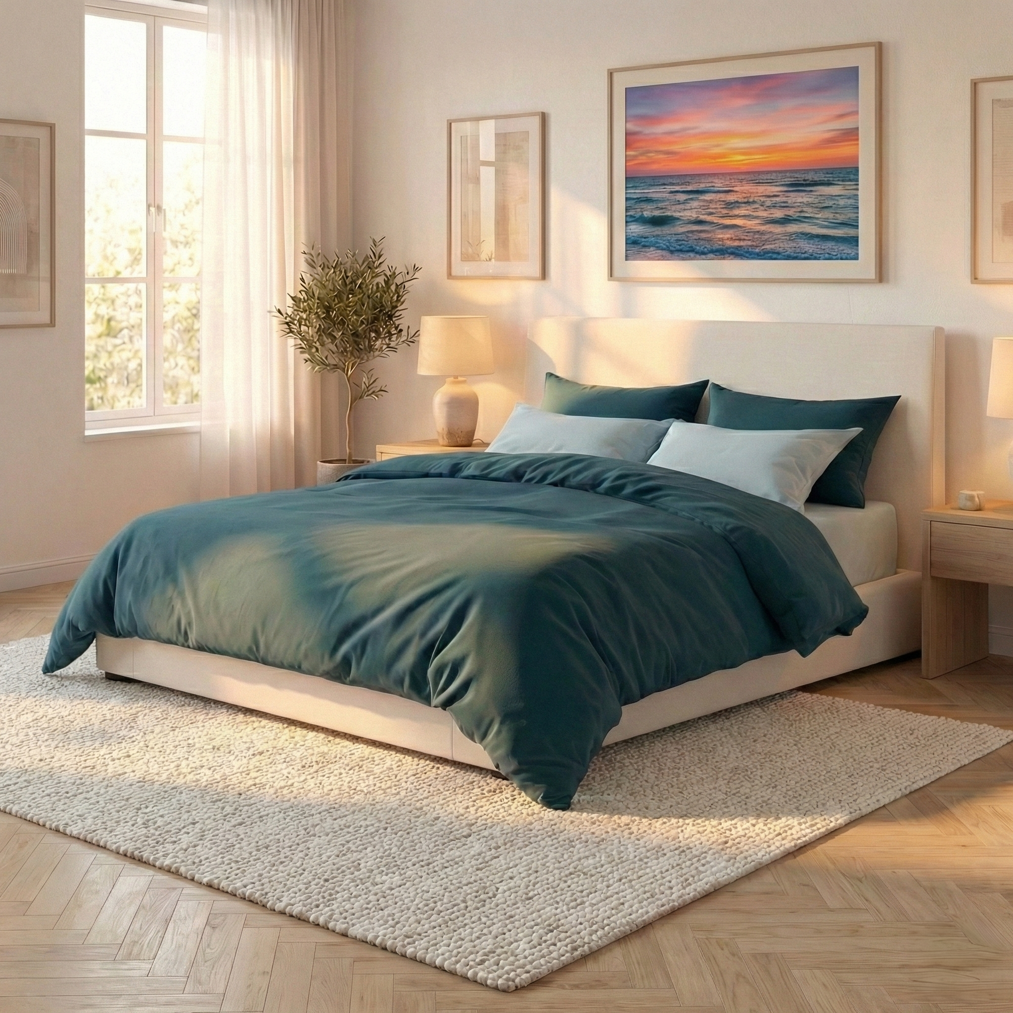 ריף - סט מצעים זוגי משולב