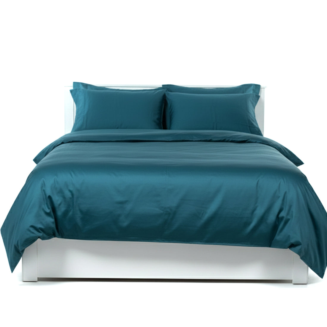 מצעים 100% כותנה סאטן בצבע טורקיז עמוק