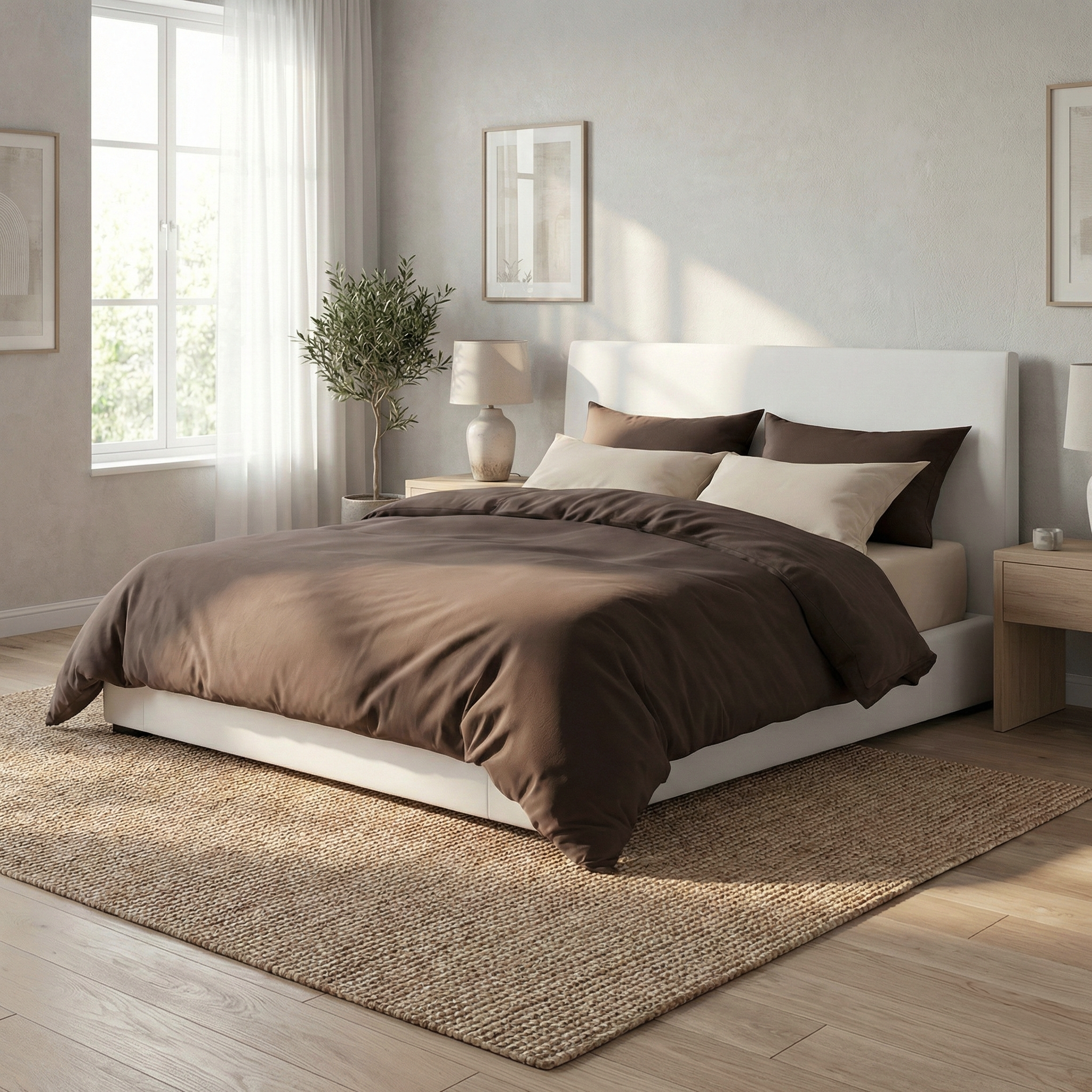 טירמיסו - סט מצעים זוגי משולב