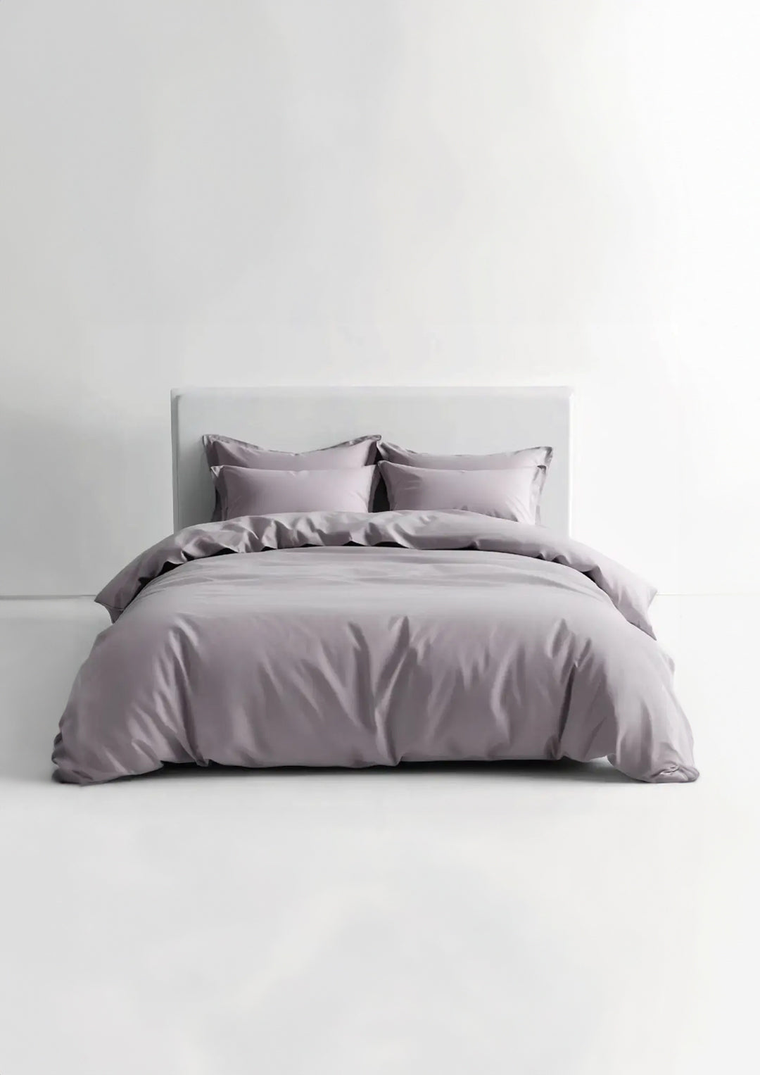 מצעים 100% כותנה סאטן בצבע סגלגל מעושן