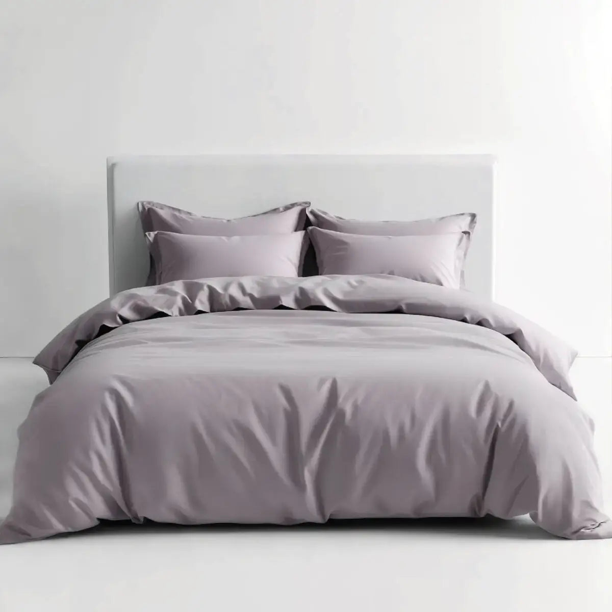 מצעים 100% כותנה סאטן בצבע סגלגל מעושן