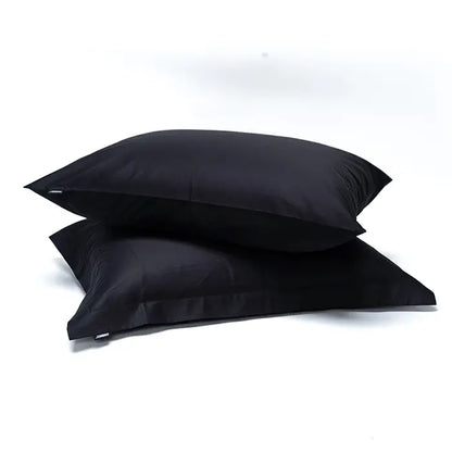 מצעים 100% כותנה סאטן בצבע שחור