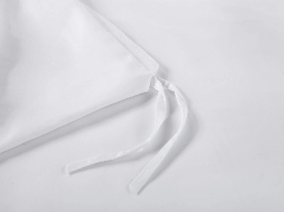  סרטי קשירה פנימיים מבמבוק לשמיכה בצבע לבן 