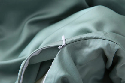 ציפה במבוק בצבע ירוק עם רוכסן חבוי