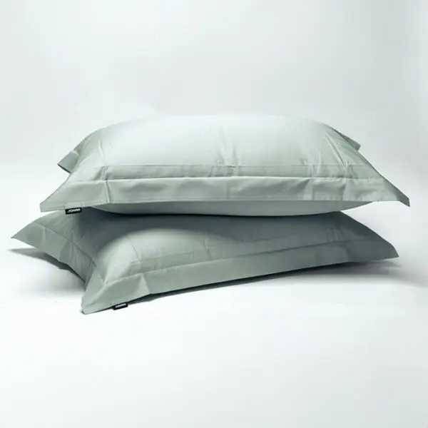 ציפיות לכרית בצבע ירוק מרווה 100% כותנה סאטן מבית נינואה