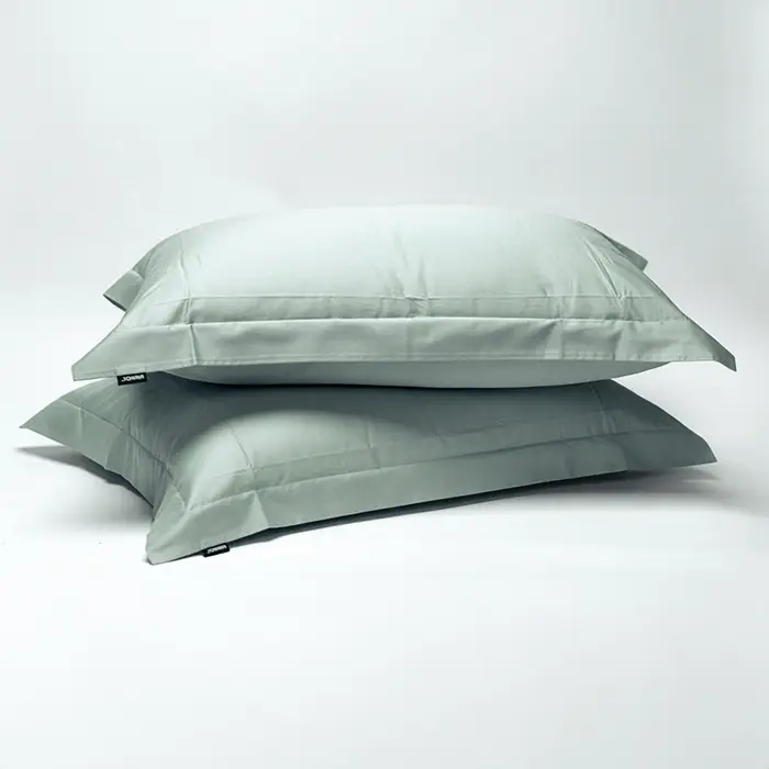 ציפיות לכרית בצבע ירוק מרווה 100% כותנה סאטן מבית נינואה